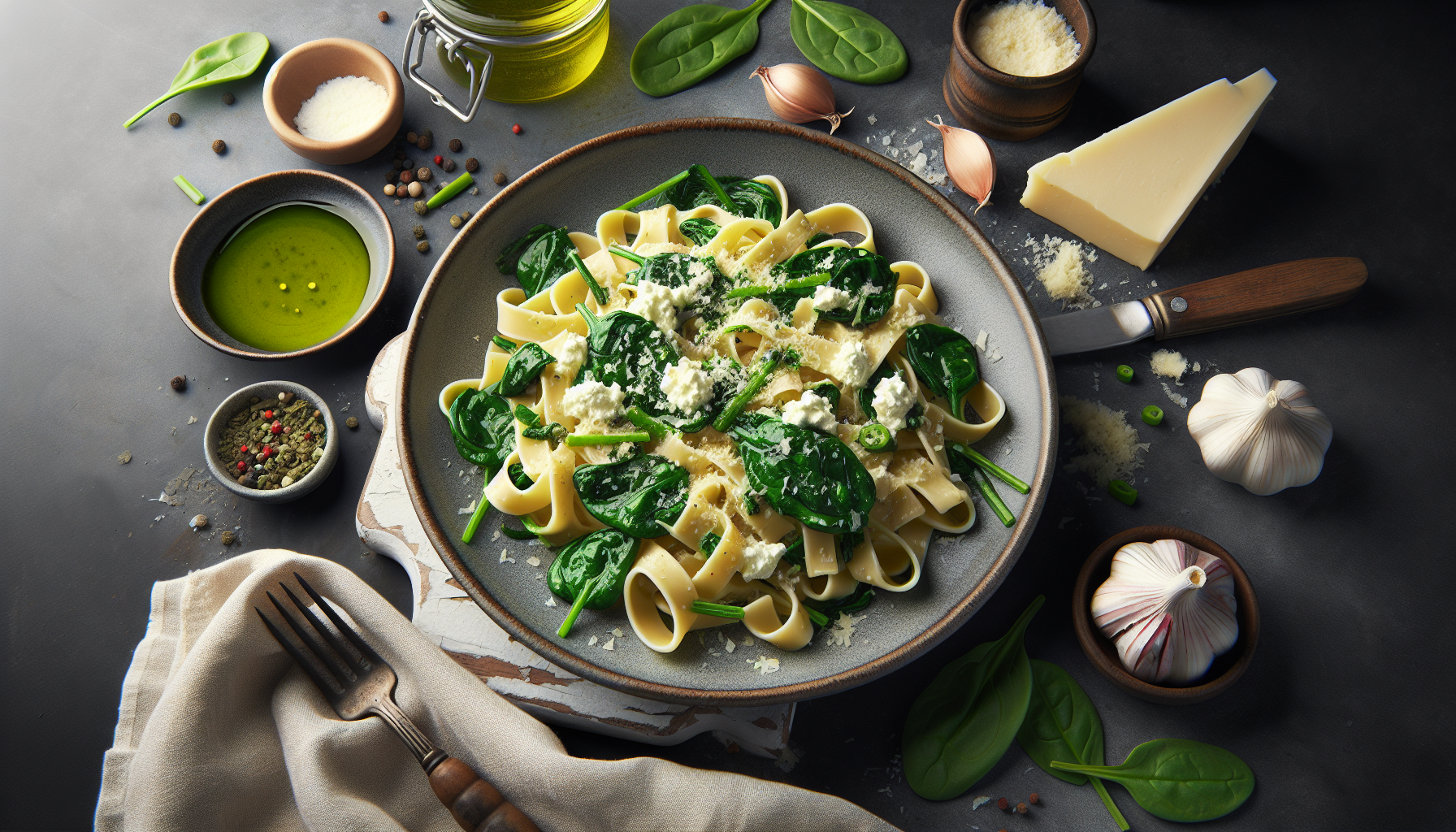 pasta ricotta e spinaci